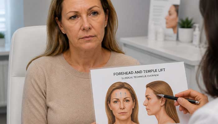 لیفت پیشانی و شقیقه همزمان دکتر عطاالله حیدری